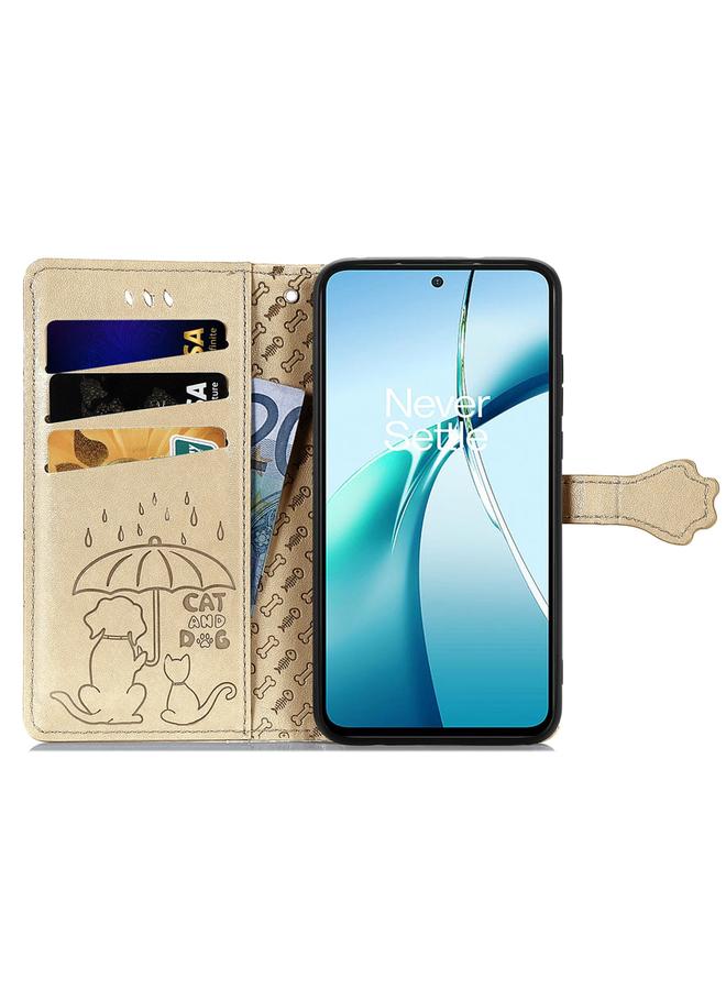 S-TOP Case For Nothing Phone 2a Plus Cat and Dog Embossed Leather Phone Case - Image 3