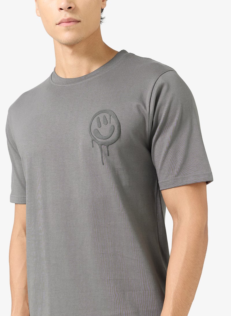 سفنتي فايف تيشيرت مطبوع بقصة عادية - Image 3