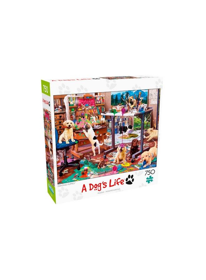 Buffalo Games Painting Puppies 750 Piece Jigsaw Puzzle - Image 4