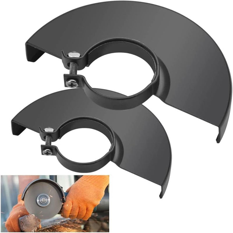 Excefore Metal Angle Grinder Guard, Black Adjustable Angle Grinder Shield Protective Cove, Angle Grinder Wheel Safety Guard, 125 Type Clamping Range 1.6Inch 2Pcs - Image 1