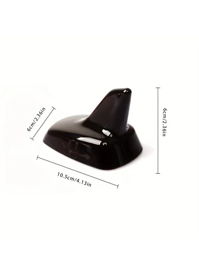 White Car Shark Fin Antenna Cover No Drilling Vehicle Simulation Antenna Top Decoration - Image 3
