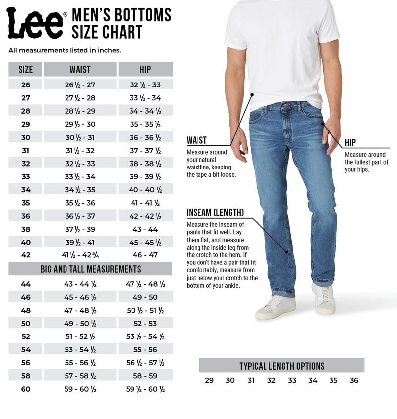 Lee Men's Extreme Motion Straight Taper Jean Cougar 36W x 34L - Image 4