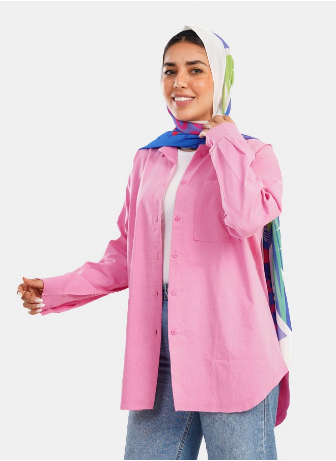 Clue Poplin Relaxed Fit Shirt  - Image 2
