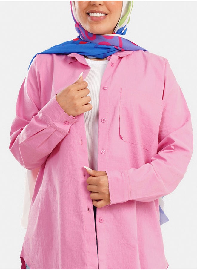 Clue Poplin Relaxed Fit Shirt  - Image 3