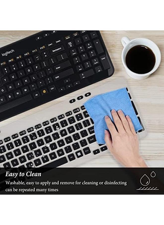 erorex - Keyboard Cover For Logitech K360 Wireless Desktop Keyboard Logitech Mk360 Keyboard Protector Logitech Mk360 K360 Keyboard Accessories Black - Image 1