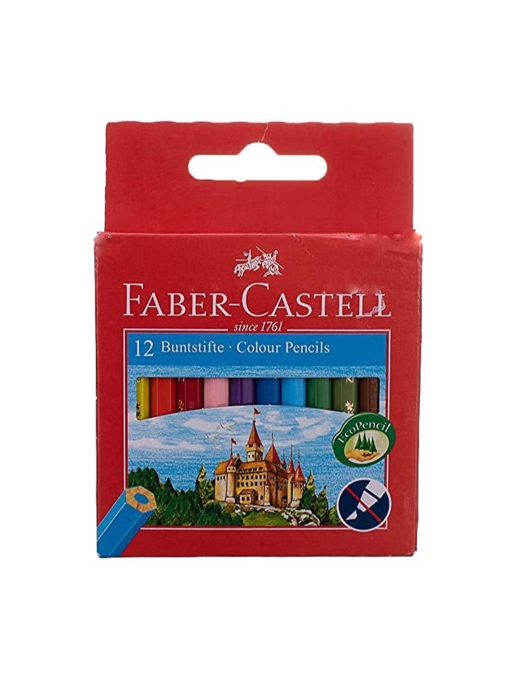 FABER-CASTELL FABER-CASTELL Wooden Colored Pencils, 12 Colors  - Image 1
