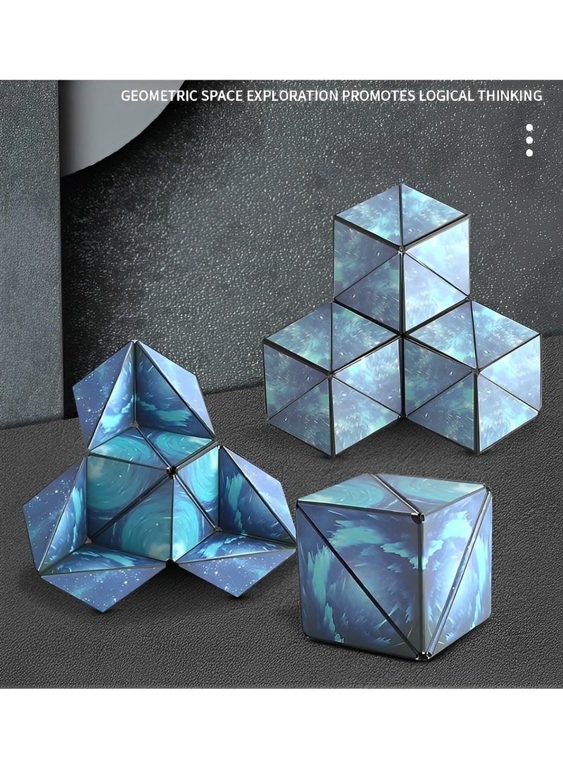 REOCLE Shape Shifting Box Shapeshifting Cube Magic Star Cube Magic 3D Puzzle Cube Transforms Into Over Multi Shapes for Kids and Adults - Image 3