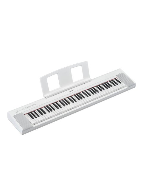 Yamaha 76-Key Piaggero Ultra-Portable Digital Piano, White NP35WH