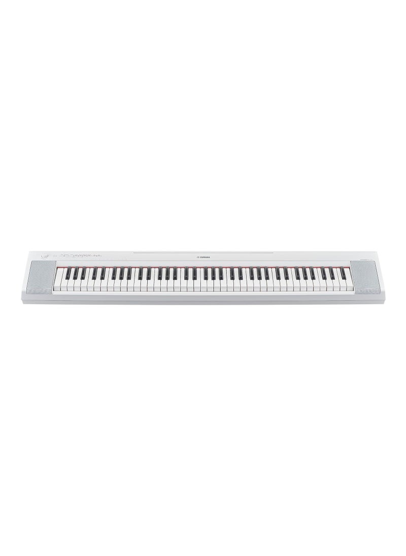 YAMAHA Yamaha 76-Key Piaggero Ultra-Portable Digital Piano, White NP35WH  - Image 2