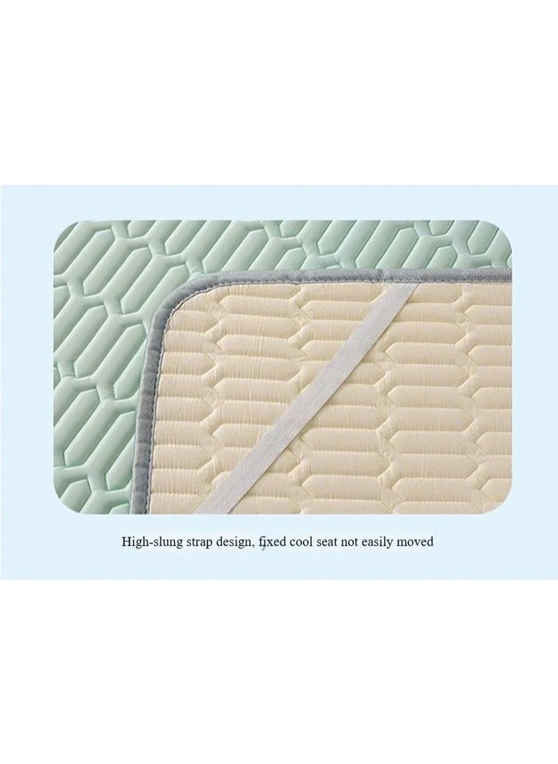 Anna - 90x200cm Summer Foldable Air Conditioning Mat - Cool Silk Mattress with Latex Padding - Image 1