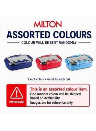 MILTON Stainless Steel Insulated Lunch Box, 700ml with 170ml Inner Container & Spoon, Leak Proof Tiffin Box for Office, School & Travel, Assorted Colour - view 3