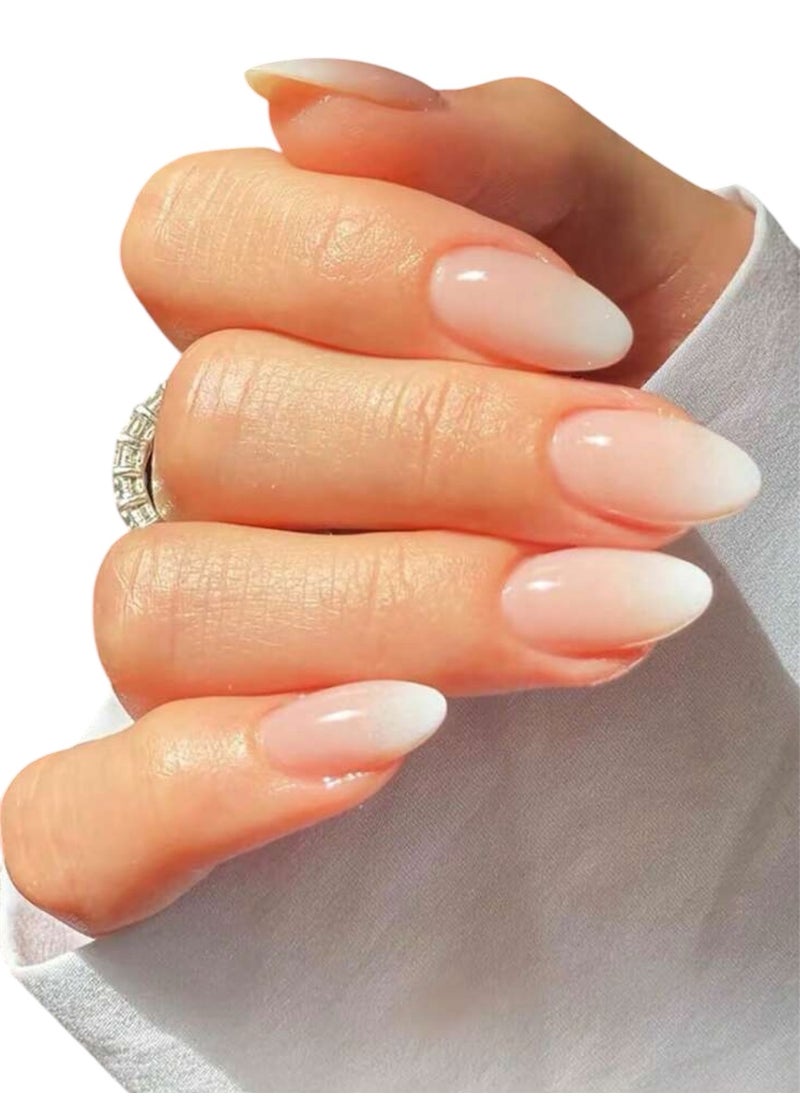 Shein French artificial nails in light/natural colors 24PCS  - Image 1