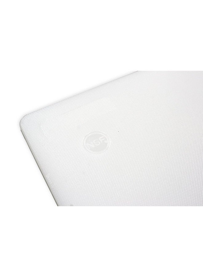 Thirteen Chefs Commercial Grade White Cutting Board - 24 x 18 x 0.5 Inch Extra Large, Superior HDPP Plastic is NSF Approved for Food Service and Kitchens - Image 5