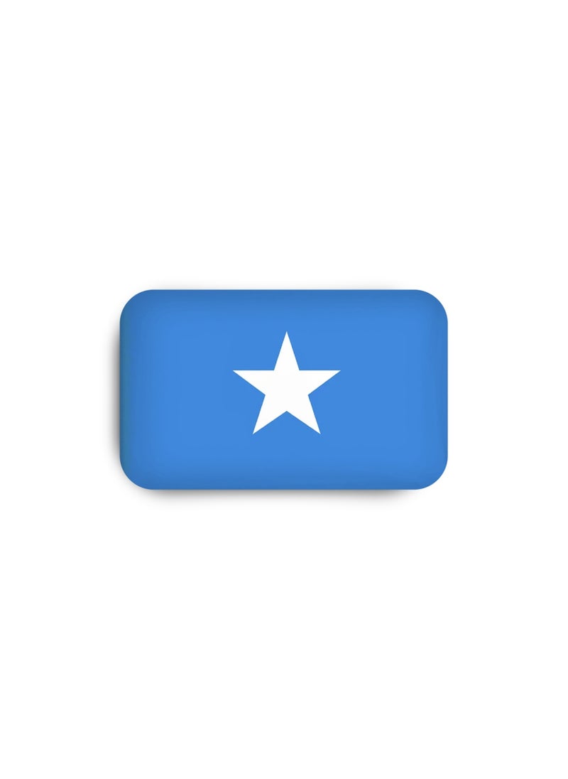 971MEDIA SOMALIA Flag - Metal Badge Epoxy Coated with Magnetic Pin that Doesn't Tear Clothes  - Image 2