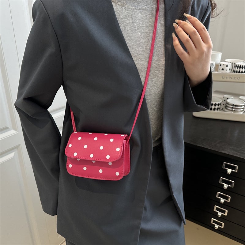 Mini Elegant Shoulder Bag Exquisite Beautiful Casual Wave Dot Printing Popular Fashion Trendy Crossbody Bag Small Square Bag For Women - Image 5