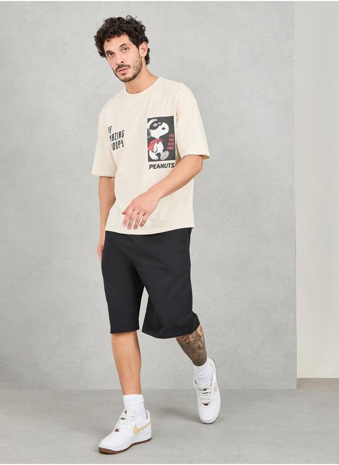 Styli Styli Oversized Solid Shorts with Drawstring  - Image 2