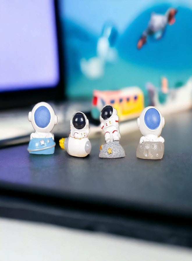 Chocozone Pack of 4 Astronaut Miniature Astronaut Figurine Home Décoration Items Science Learning Toys Action Figures - Image 3