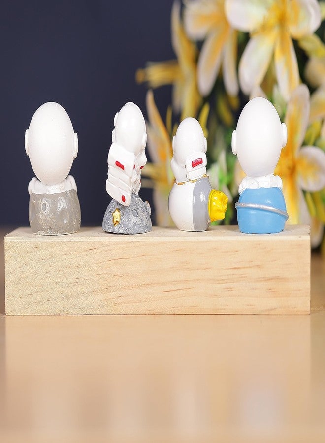 Chocozone Pack of 4 Astronaut Miniature Astronaut Figurine Home Décoration Items Science Learning Toys Action Figures - Image 5