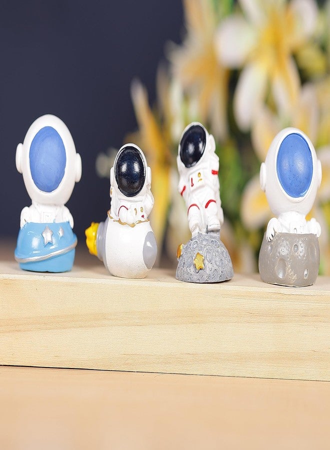 Chocozone Pack of 4 Astronaut Miniature Astronaut Figurine Home Décoration Items Science Learning Toys Action Figures - Image 1