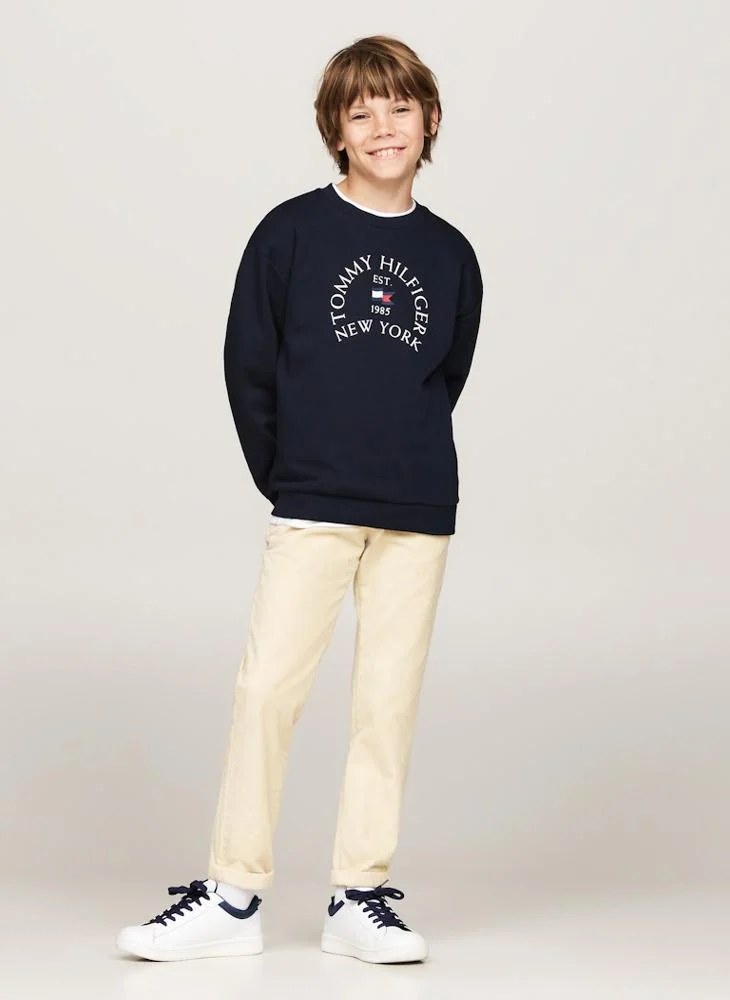 تومي هيلفيغر Youth Logo Sweatshirts