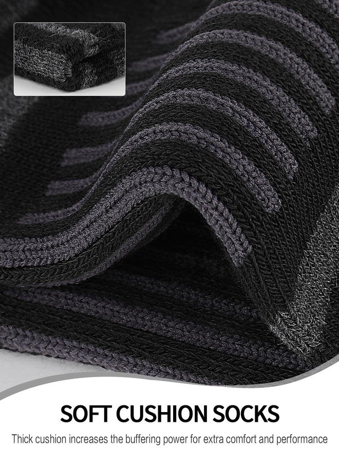 Airacker Athletic Quarter Socks with Cushion Running Ankle Socks for Men Women 6 Pairs - Image 4