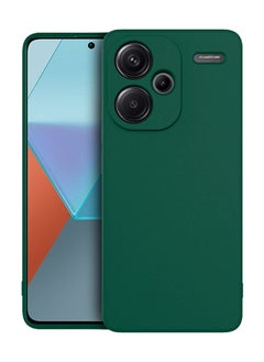 Techie Stylish TPU Silicone Back Cover Case for Xiaomi Redmi Note 13 Pro Plus– Slim Fit Design, Smooth and Soft – Dark Green  - Image 1