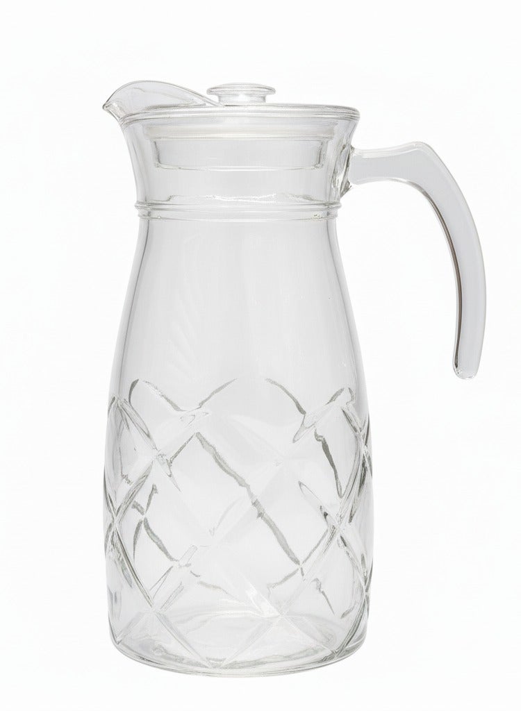 القناص جيك عصير زجاجي فاخر بسعة 1800 مل مع غطاء | تصميم أنيق ومتين سهل الصب - Image 1