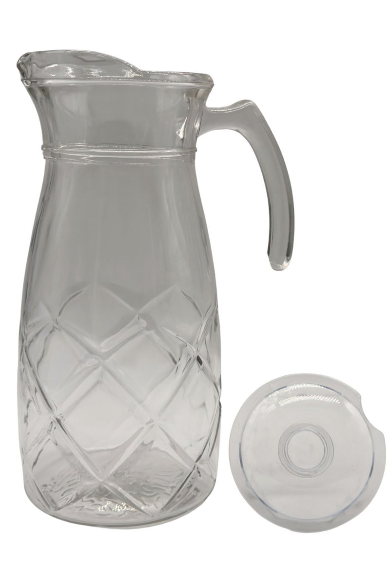 القناص جيك عصير زجاجي فاخر بسعة 1800 مل مع غطاء | تصميم أنيق ومتين سهل الصب - Image 3