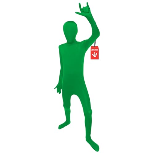 Morphsuits Green Bodysuit Costume for Kids Green Screen Suit for Kids Body Suit for Child Fun Halloween DressUp Large - Image 1