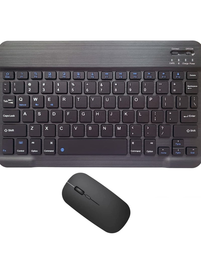 Rechargeable Bluetooth Keyboard and Mouse Combo – Ultra-Slim Wireless Keyboard and Mouse Set for Android, Windows, iOS Devices  - Image 1