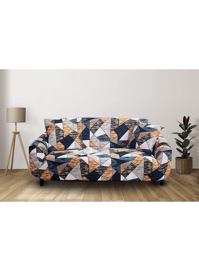 TONY STARK One Seater Sofa Cover Big Elasticity, Protective, Flexible Stretch, Spandex & Polyester Sofa Slipcover with 1 Piece Cushion Cover Included (One Seater, 90-145cm, Antique Prism) - Image 1