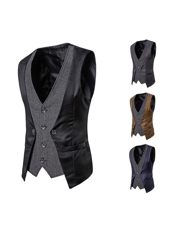 Shougu New Fashionable Casual Men's Suit Vest - Image 1