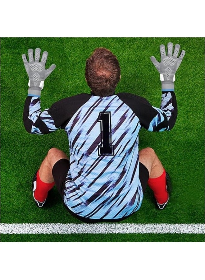 general Goalkeeper Gloves Children's Goalkeeper Gloves Men's with Super Grip Palms and Protection with Abrasion-Resistant, Non-Slip, Breathable, Suitable for Children and Adults - Image 3