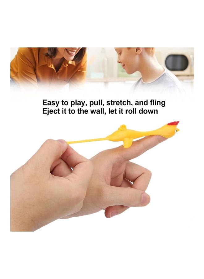 NIBEMINENT 5-Piece Slingshot Chicken Rubber Flick Toy  - Image 5