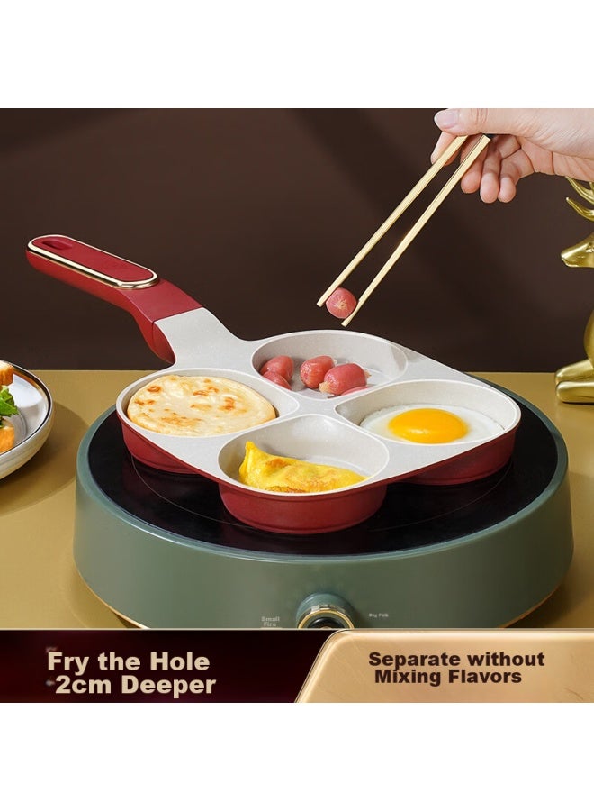 Ssn Four-hole Frying Pan, Egg Pan, Egg Cooking Tool, Burger Pan, Egg Pan, Breakfast Pan, Frying Pan, Hamburger Pan, Meat Burger Pan - Image 4