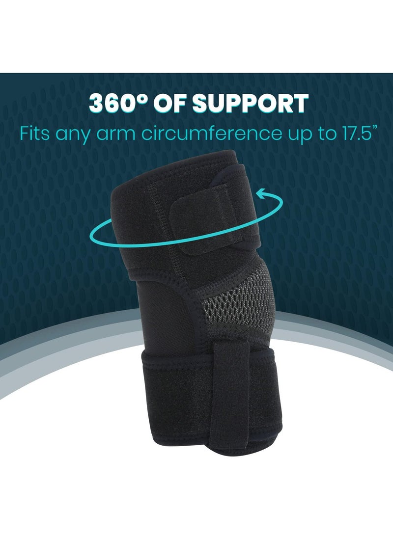 Sweet seven - Elbow Brace - Tennis Compression Sleeve for Golfers, Bursitis - Left or Right Arm - Tendonitis Support Strap for Golf, Men and Women - Epicondylitis and Sports Recovery - Image 1