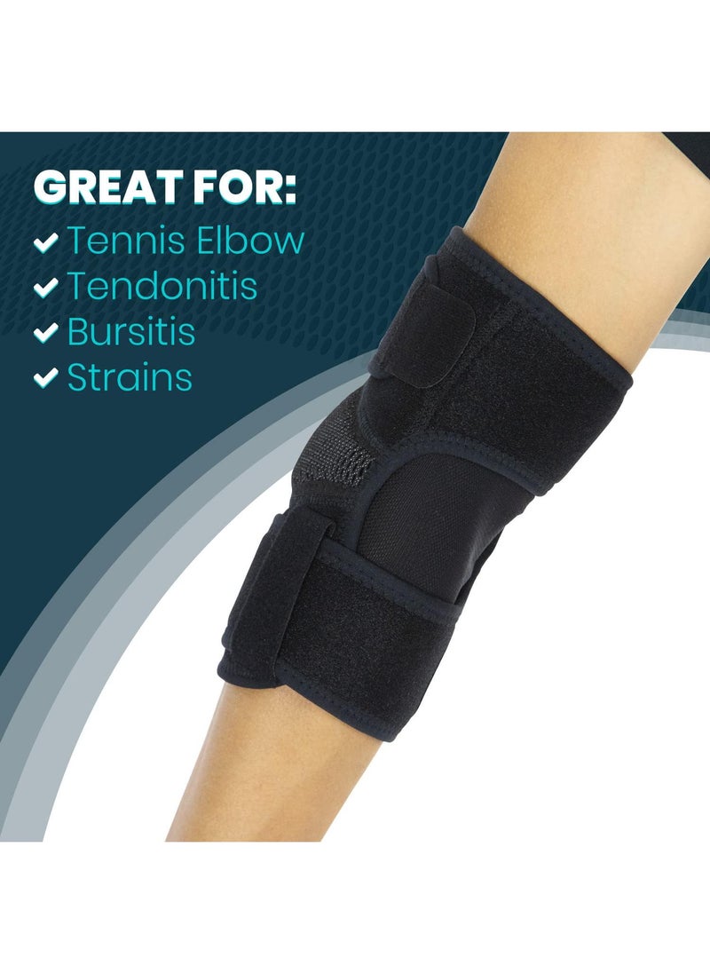 Sweet seven - Elbow Brace - Tennis Compression Sleeve for Golfers, Bursitis - Left or Right Arm - Tendonitis Support Strap for Golf, Men and Women - Epicondylitis and Sports Recovery - Image 1