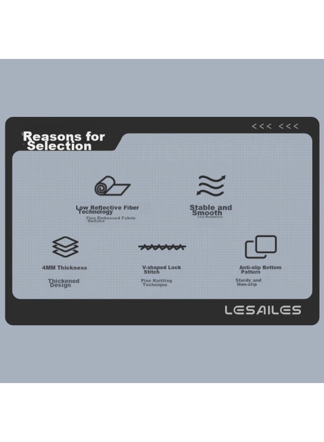 Lesailes Feidun Wuying Gaming Mouse Pad, Fps Smooth Gaming Special Fine Fiber Computer Desk Pad, Jianjiang Zero Atk, Qck Heavy, Zhuowei Chizhenhuo, Red Dye 2, Kaili - Image 2