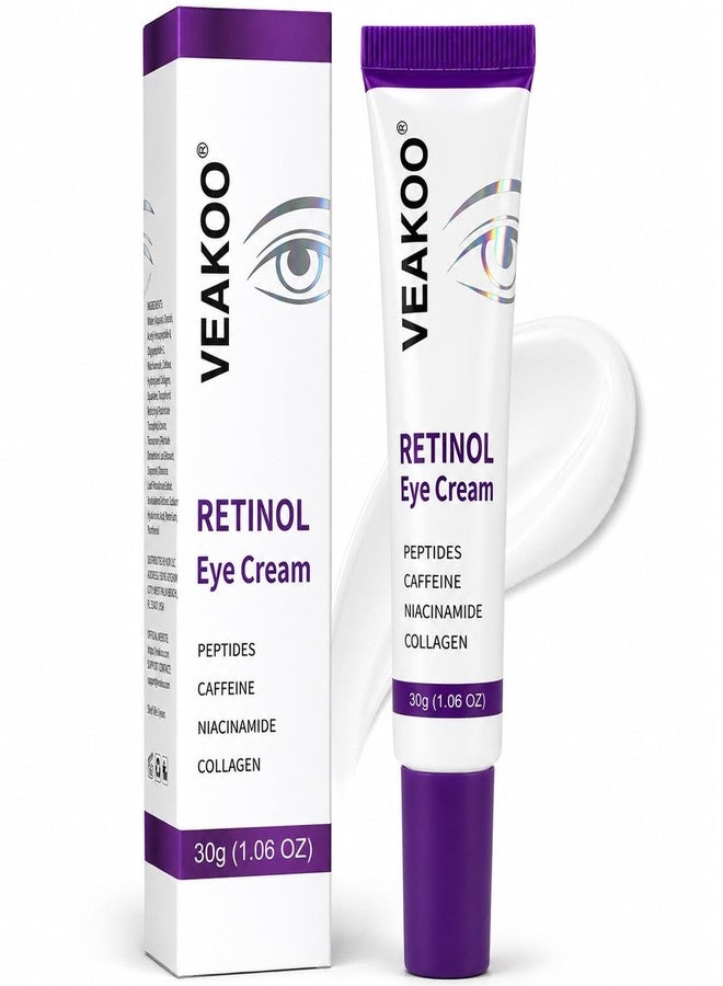 Veakoo Retinol Eye Cream, Anti-Aging Under Eye Care for Dark Circles & Puffiness - Image 1