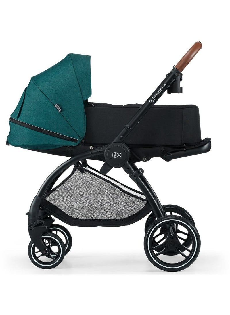 Kinderkraft - 2-in-1 Evolution Cocoon Pushchair - Green - Image 1