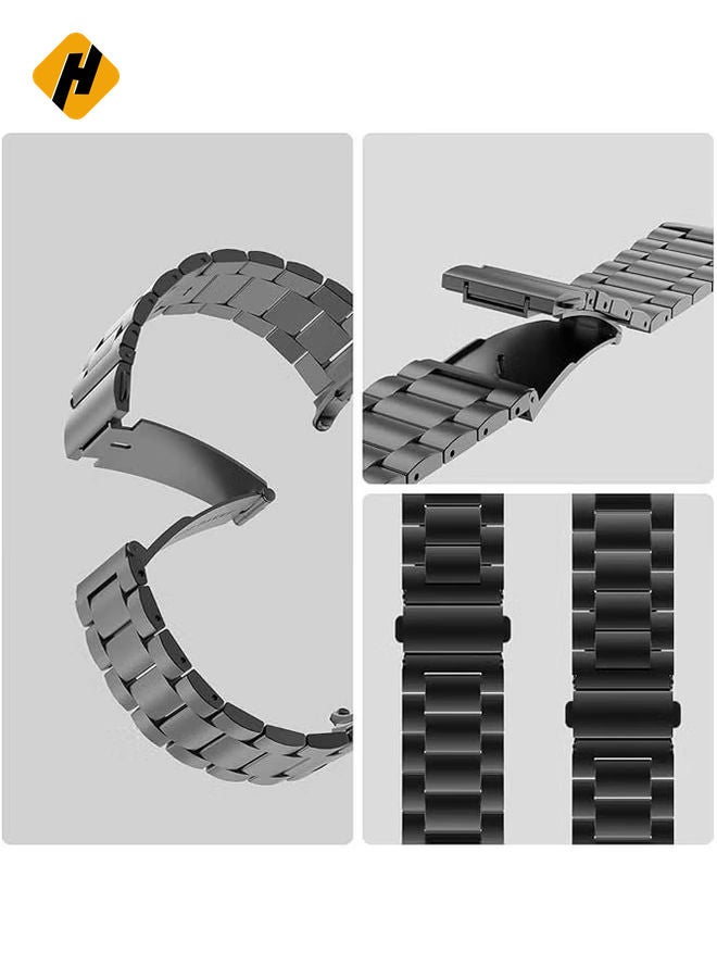 HuHa Sleek Stainless Steel Band for Galaxy Watch Ultra 47mm (2024) – Stylish Replacement Strap for All Genders - Image 3