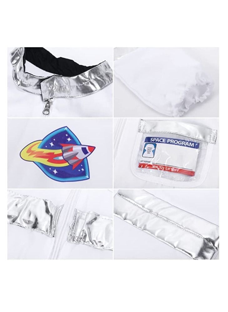 Kids' Space Explorer Costume - 4-Piece Astronaut Suit, Ages 4-7, 39.9 cm Sleeve, 59.9 cm Length - Image 1
