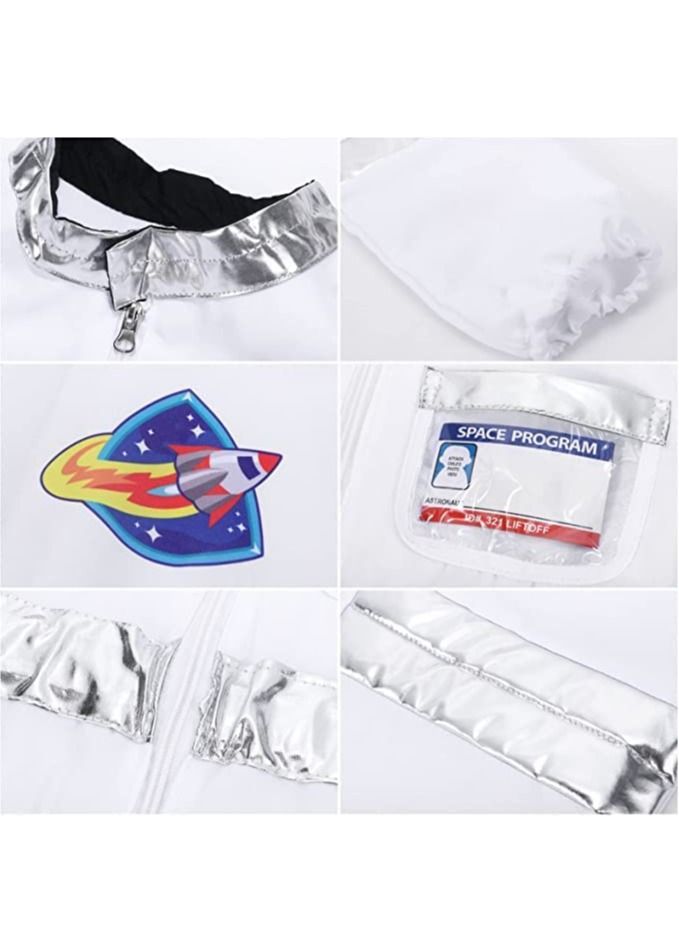 Kids' Space Explorer Costume - 4-Piece Astronaut Suit, Ages 4-7, 39.9 cm Sleeve, 59.9 cm Length - Image 3