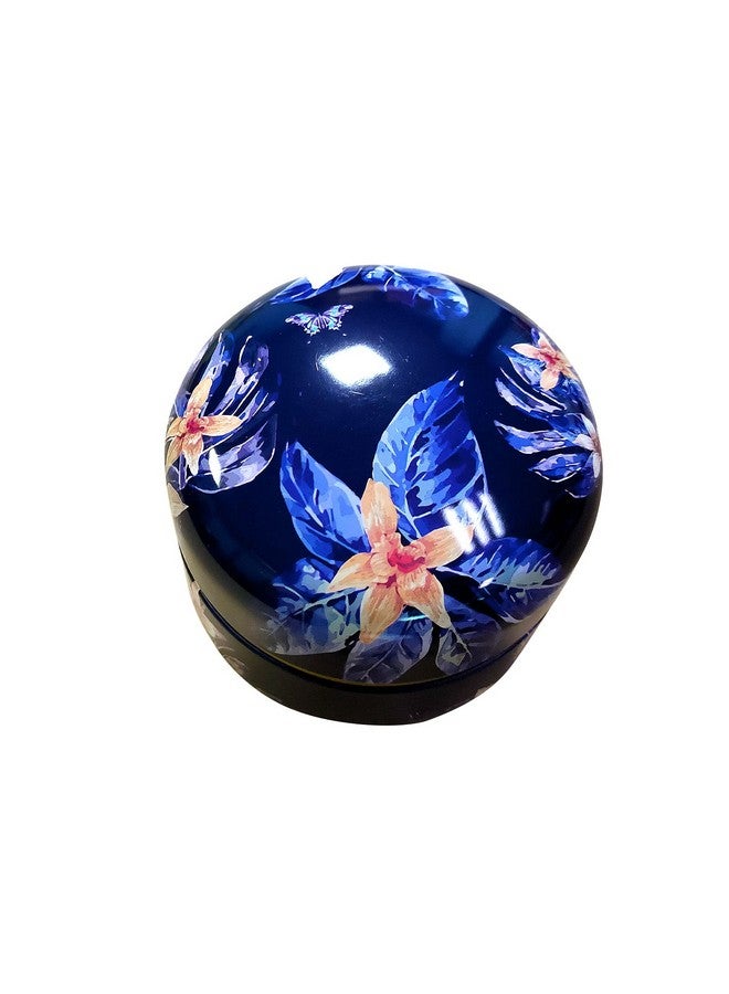 Topwon 3.15" Powder Case With Puff Bpa Free Fluffy Plush Powder Puffs Container Baby Women'S Body Loose Dusting Dry Powder Box Travel&Home Use Blue Flower - Image 4