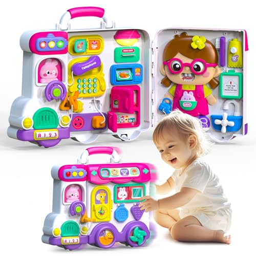 Ryotagift Baby Busy Board for 12 Year Old Boy Girl GiftMusical Toddler Toys for 1 Year OldEarly Educational Toy for Toddlers 13Birthday Gifts for 1Year Old Girl 1 2 Year Old Christmas Toys Gifts - Image 1