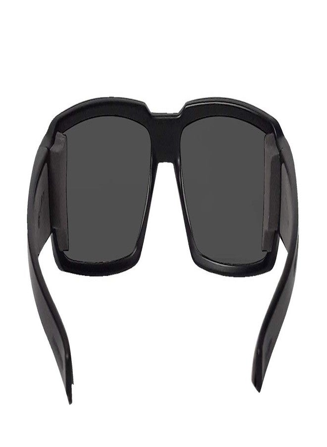 BOMBER Boogie Bomb BG111 Matte Black Frame Smoke Polarized Safety Lens Gray Foam - Image 3