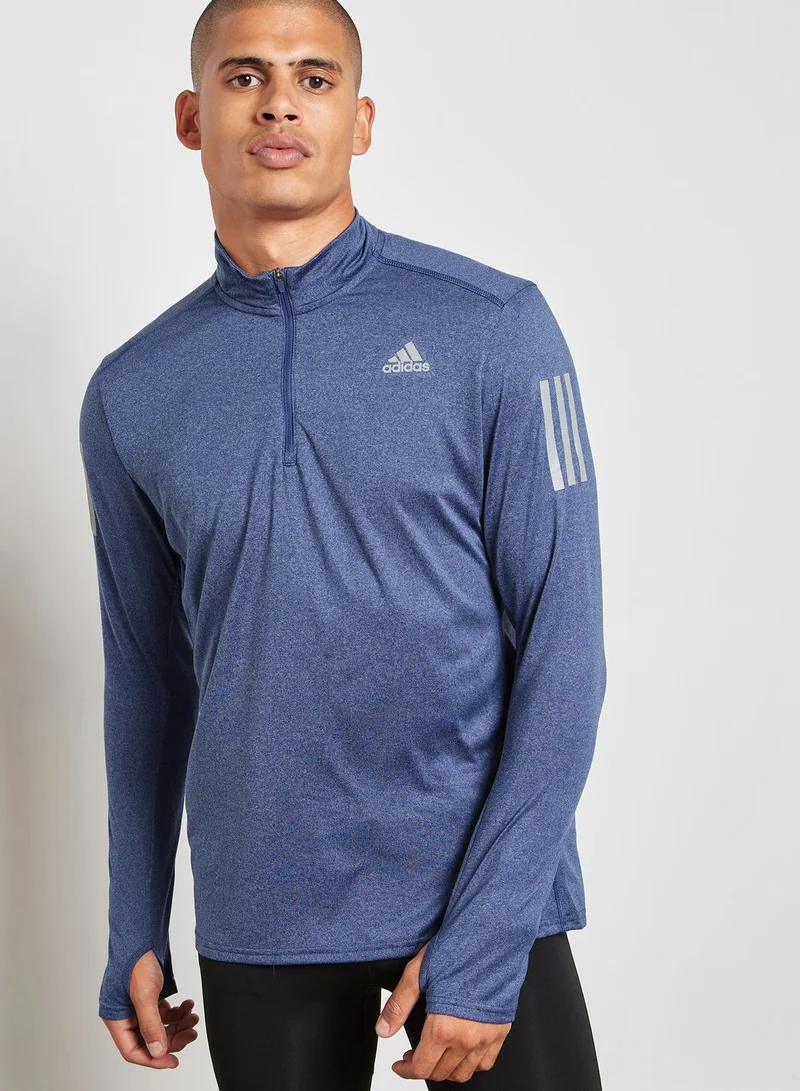 Adidas Response 1/4 Zip T-Shirt