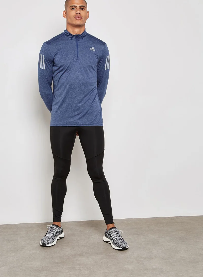 Adidas Response 1/4 Zip T-Shirt