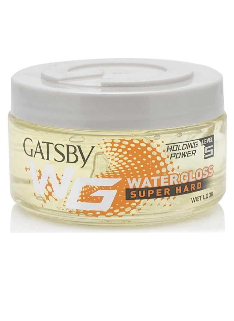 GATSBY Hair Gel Water Gloss 150 g Super Hard Yellow  - Image 1