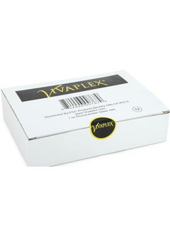 Vivaplex Vivaplex, 12, Amber, 1 oz, Round Glass Jars, with Inner Liners and black Lids  - Image 2